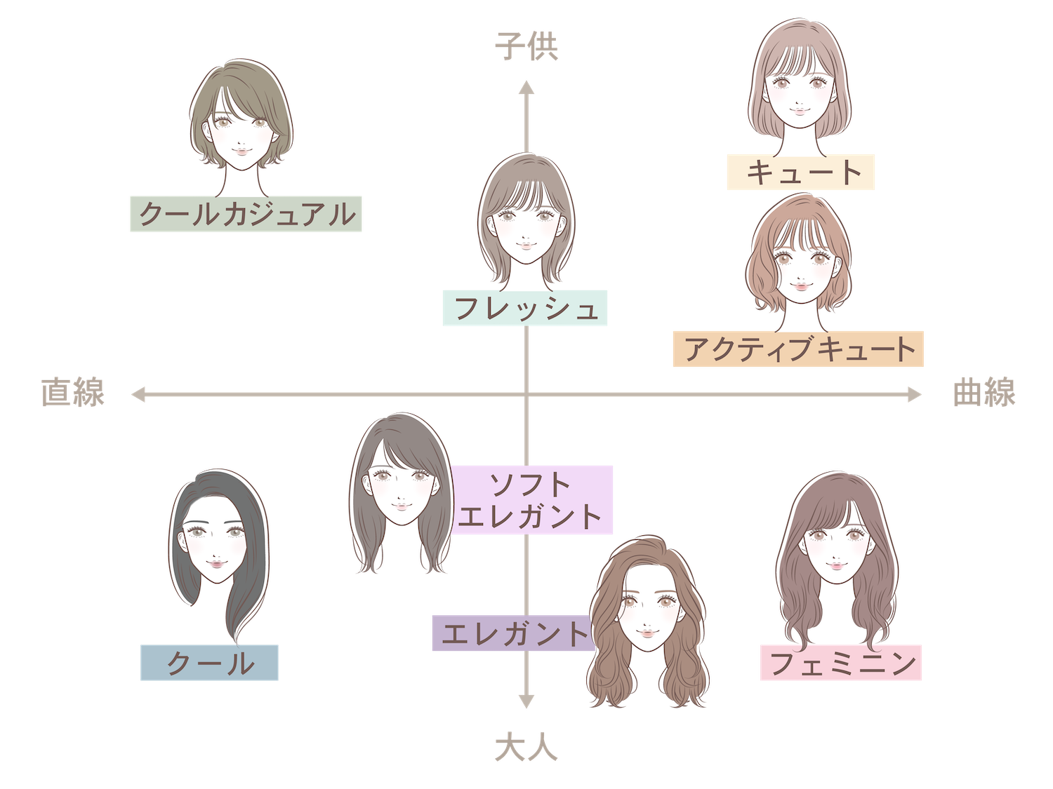 顔タイプ診断チャート